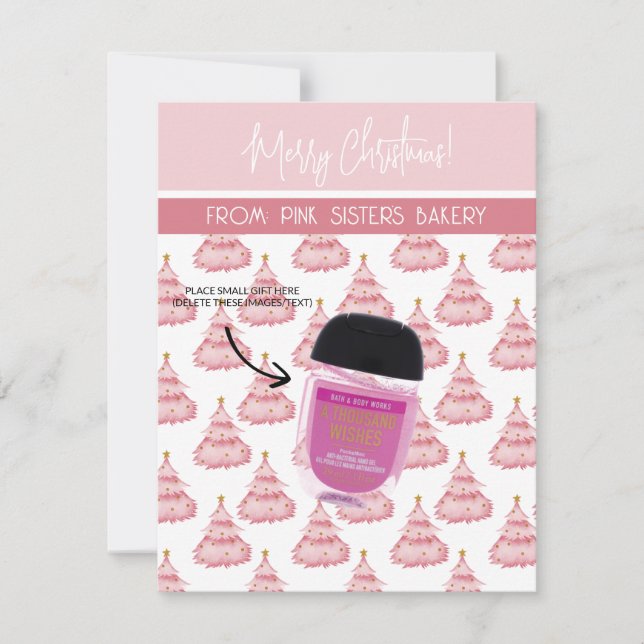 Natal Personalizado, Presente Pequeno, Cartões De  (Frente)