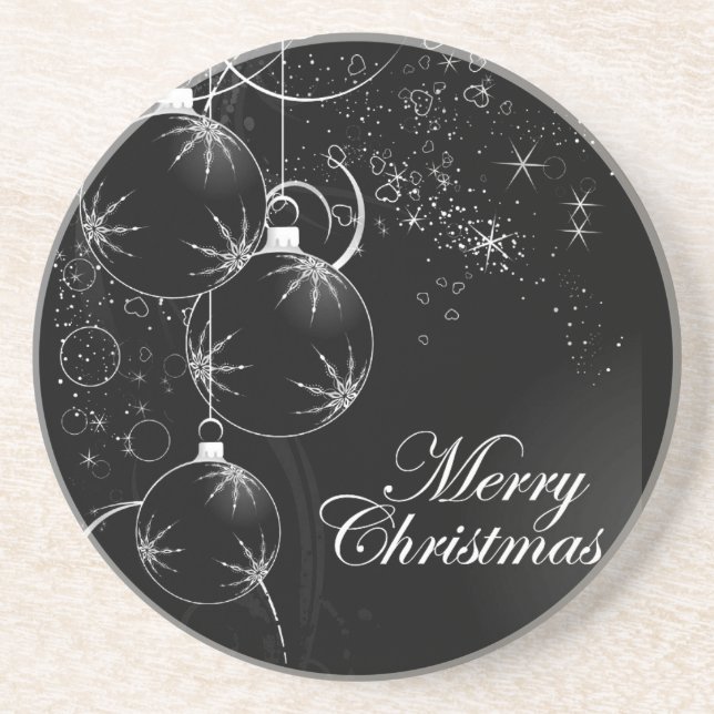 **NATAL PRETO E MODERNO** PORTA COPOS SANDSTONE (Frente)