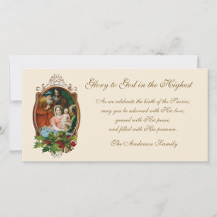 Natal Religioso Santa Família Jesus Mary Joseph