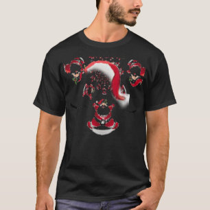 Natal Santa Hat Word Art T-Shirt