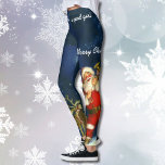 Natal Seu NOME Leggings Papais noeis Calças de Cor<br><div class="desc">Papais noeis que fui uma boa garota! Adicione seu nome. No meu Design Studio eu frequentemente design com leggings usando modelos de palavras. Como um COMPRADOR, você pode inserir seu nome, mudar uma frase ou manter as palavras como eu a projetei originalmente. Se você prefere suas leggings sem palavras, você...</div>
