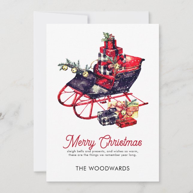 Natal Sleigh Feliz Natal (Frente)