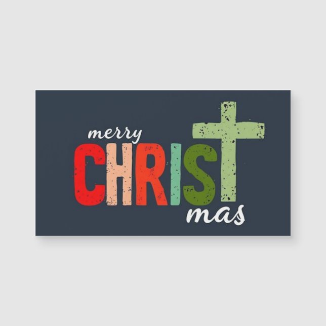 Natal Texto Feliz Natal cristão  (Frente)