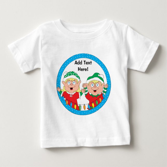 Natal Toddler T-Shirt Personalize (Frente)