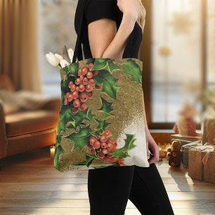 Natal Tote Bag Vintage Santa Clause Retro Xmas