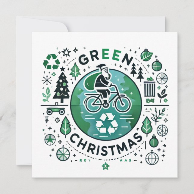 Natal Verde - Papais noeis e Design Reciclagem (Frente)