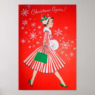 Natal vintage de poster
