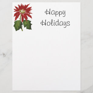 Natal Vintage, Planta de Inverno Poinsettia Vermel