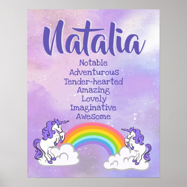 Natalia Name Poster (Frente)