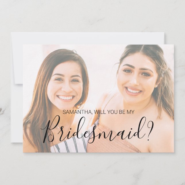 Natasha Calliographic Foto Proposta de Bridesmaid (Frente)