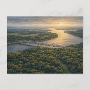 Natchez no Rio   Cartão Postal do Rio Mississippi