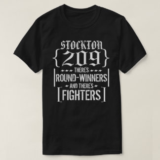 Nate Stockton 209 representa a camisa do lutador