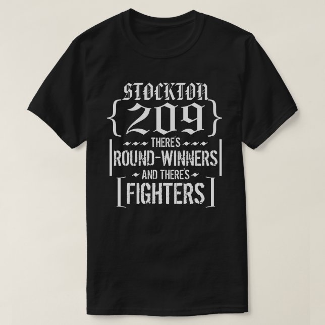 Nate Stockton 209 representa a camisa do lutador (Frente do Design)