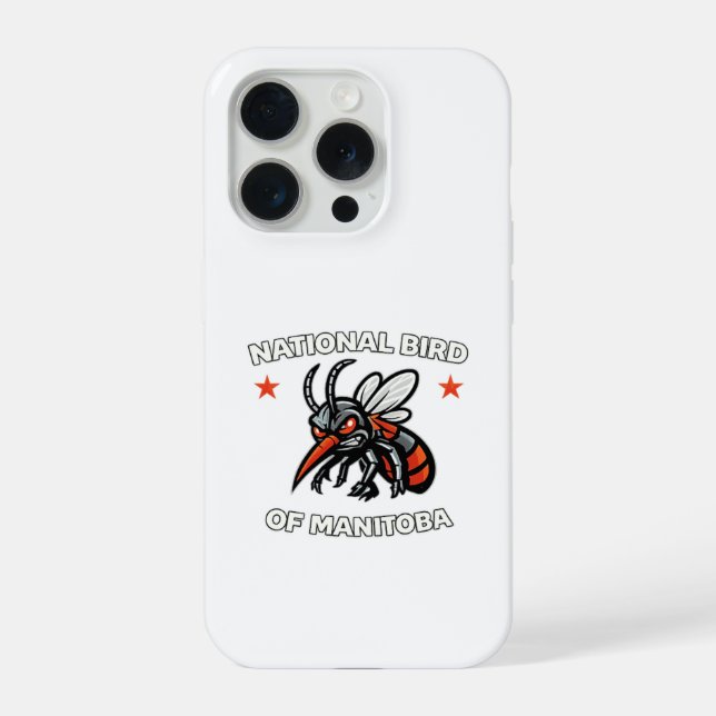 National Bird of Manitoba Angry Mosquito Funny (Verso)