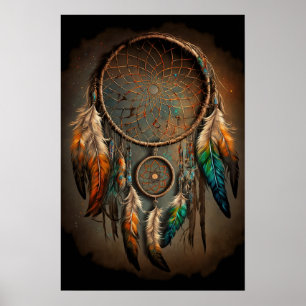 Native American Dreamcatcher Art Impressão Poster