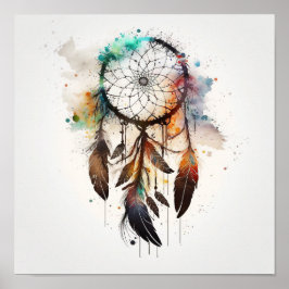 Native American Dreamcatcher Art Impressão Poster