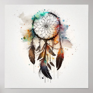 Native American Dreamcatcher Art Impressão Poster