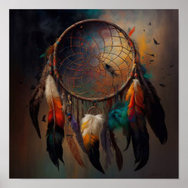 Native American Dreamcatcher Art Impressão Poster