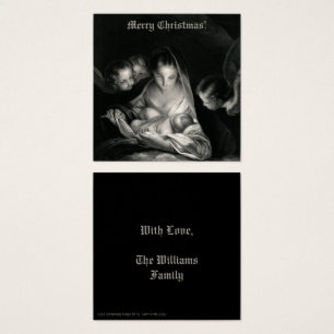 Natividade Bebê Jesus Virgem Maria Anjos Preto Bra