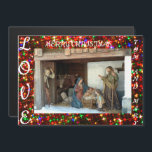 Natividade da aldeia<br><div class="desc">Isso é chamado de Natividade da Aldeia! A cena da natividade com o bebê Jesus,  Mary e Joseph. O fundo são estrelas multicoloridas! Você pode ver um aldeão abrindo a porta para visitar Jesus e a Santa Família</div>