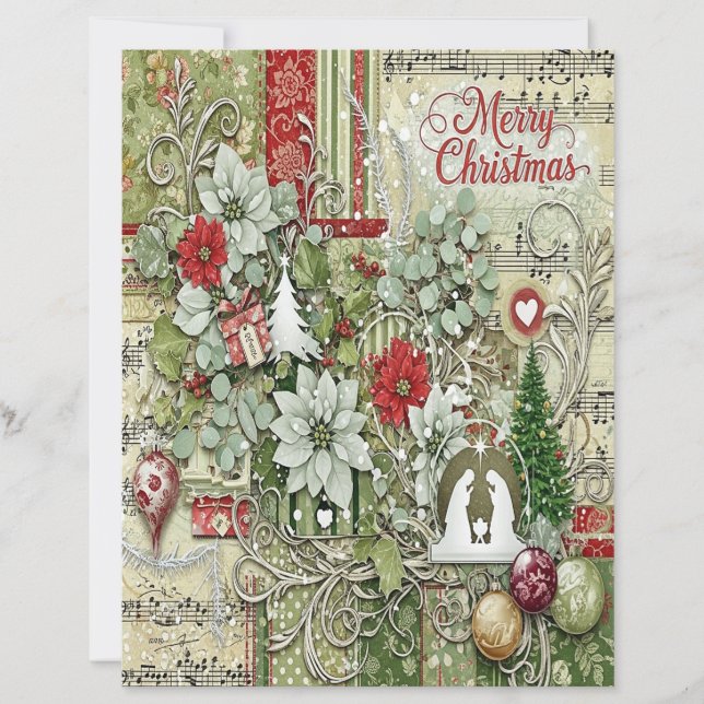 Nativity Christmas craft paper (Frente)