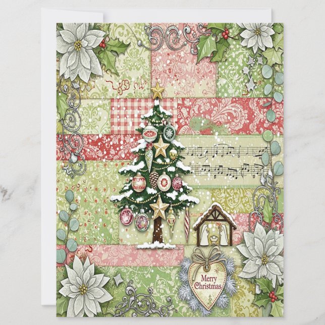 Nativity Christmas craft paper (Frente)