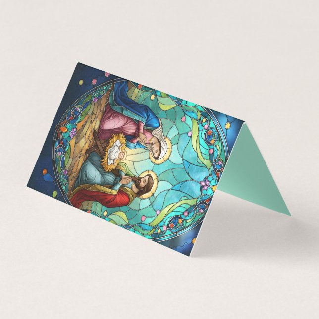 Nativity in stained glass  (Frente)