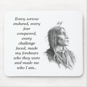 Nativo americano Mousepad encadernado