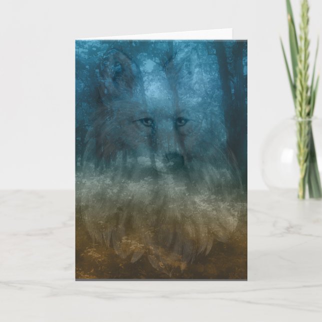 Nativo americano todo o cartão da ocasião (Frente)