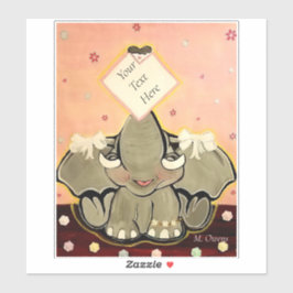 Natosha, os adesivos de 8" x 8"