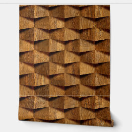Natural Dark Brown Wooden Shape Pattern