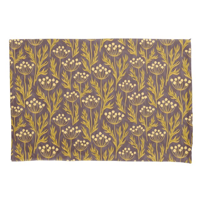 Natural Floral Pattern: Golden Accents  Dark Canva (Frente-Esquerda)