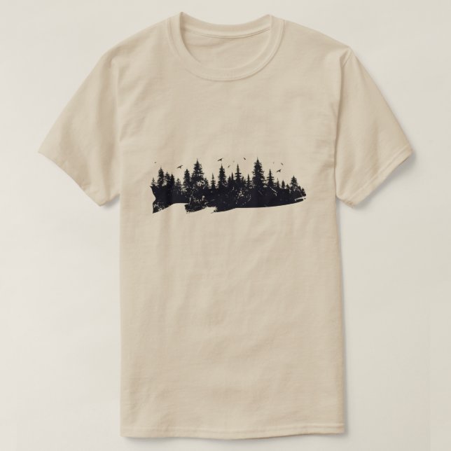 Natural Forest Silhouette T-Shirt (Frente do Design)