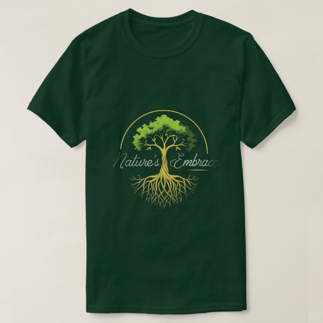 Nature Embrace T-Shirt – Eco-Inspired Graphic (Frente do Design)