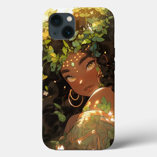 Nature Goddese African American Fantasy Art (Verso)
