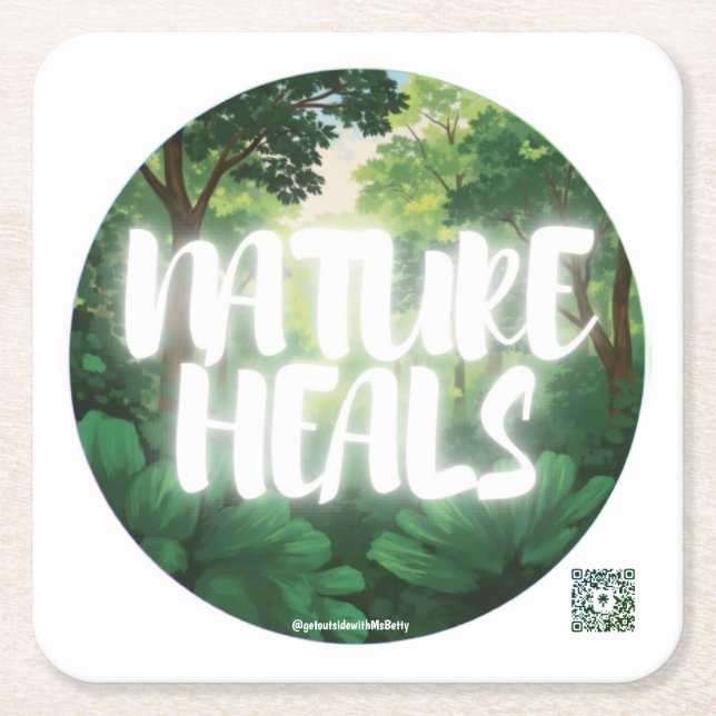 NATURE HEALS Porta-copos (Frente)