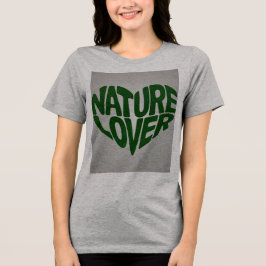 Nature Lover Cinza Verde Camisa