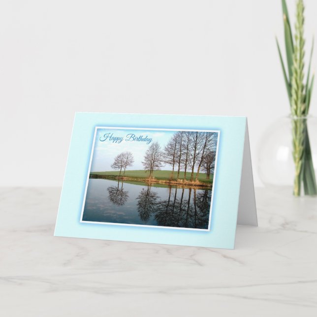 Nature Reflete Cartão de Aniversário (Frente)