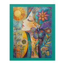 Nature Spirit Mulher Acrywall Art