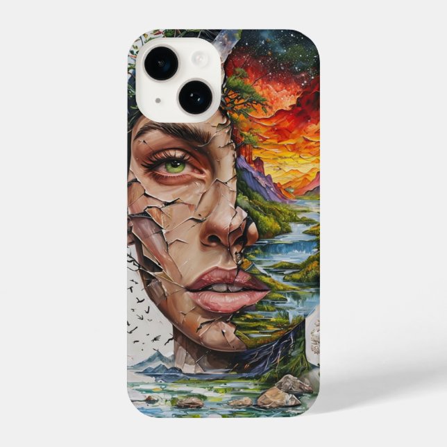 “Nature Within – Artistic Woman & Mountain River L (Verso)
