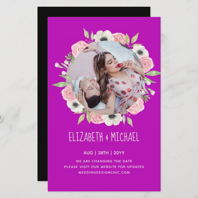 Natureza Almoça Casamento Verde Russo Boho (Frente/Verso)