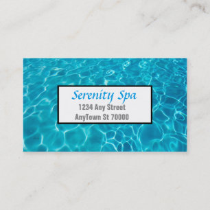 natureza art spa cartão de visita de lado duplo