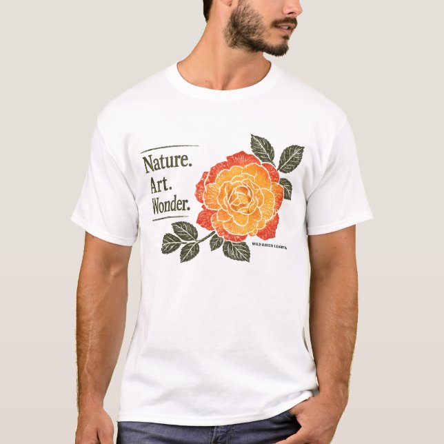 Natureza. Arte. Maravilha. Camiseta (Frente)