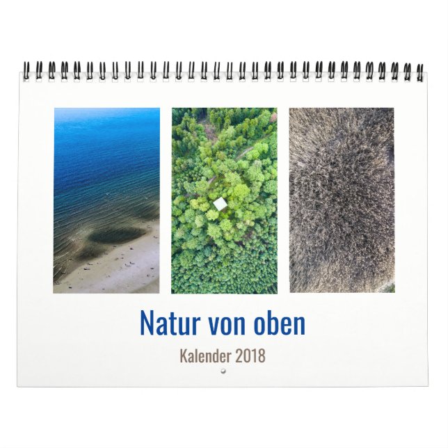 Natureza de Luftbild fotografia calendário acima - (Capa)