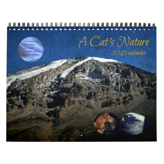 Natureza de um gato - Calendário de 2015 (Capa)