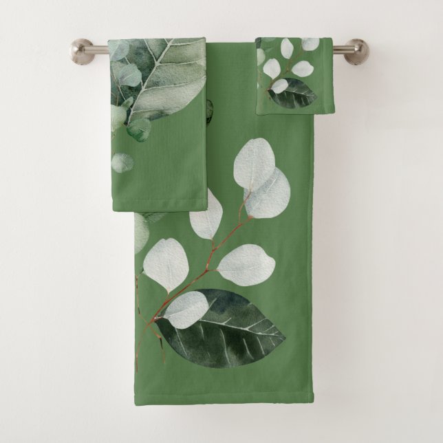 NATUREZA GIFT VERDE 2 TOWEL BOTÂNICO CONJUNTO (Insitu)