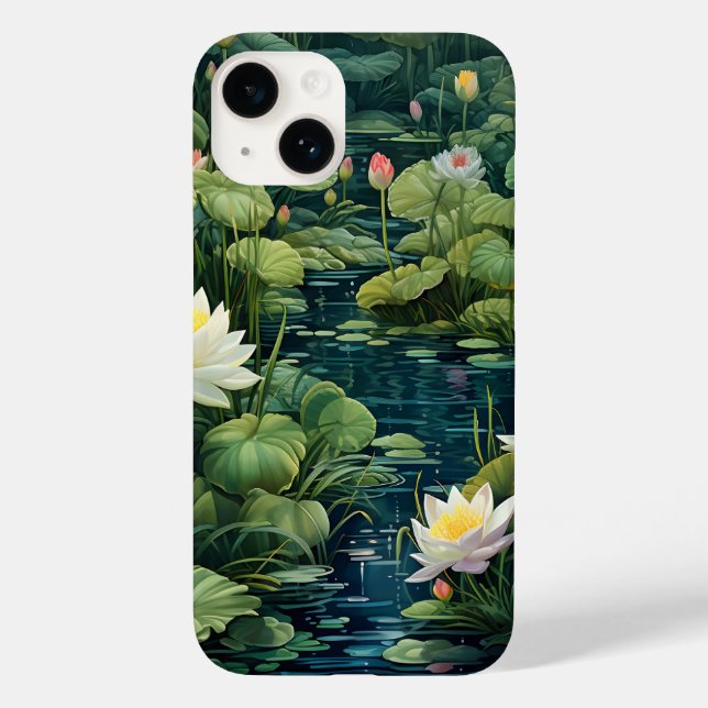 Natureza Lotus Water Lily Pond Landscape (Verso)