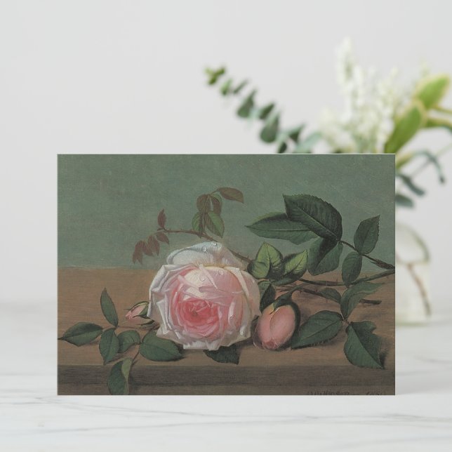 Natureza Morta Flores em uma Cornija por Otto Otte (Em pé/Frente)