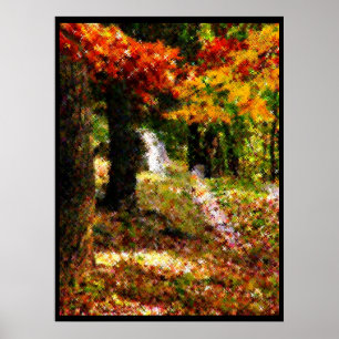 Natureza no poster transversal do ponto