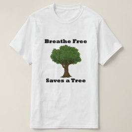 Naturist T-shirt "Saves the Earth"
